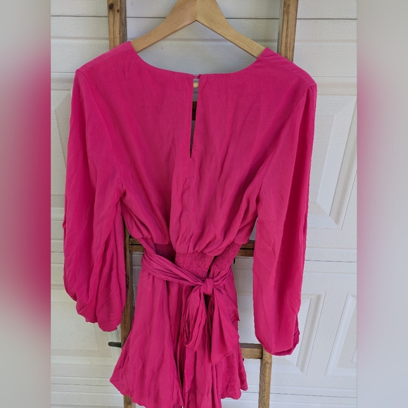 Mustard Seed Pop of Pink Mini Dress - Picture 4 of 4
